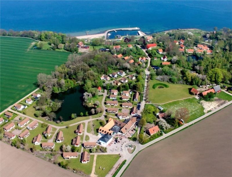 Aerial view of the Island of Ven, Sweden