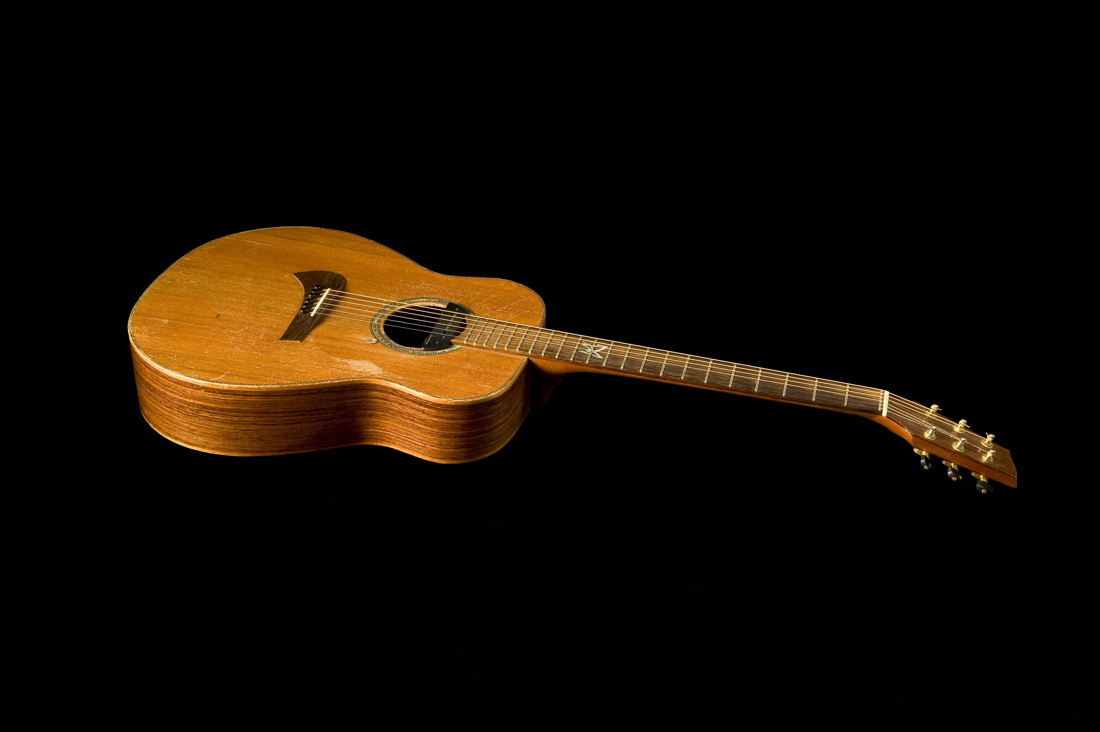 Mac's first Sandén guitar — the road warrior