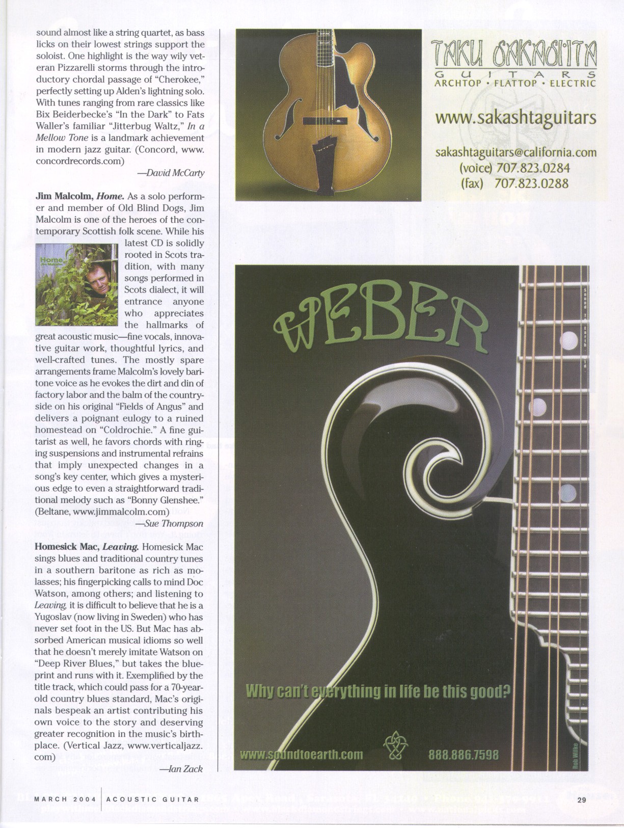 Acoustic Guitar Magazine review scan