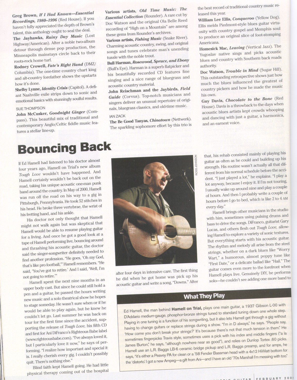 Acoustic Guitar Best of 2003 mention
