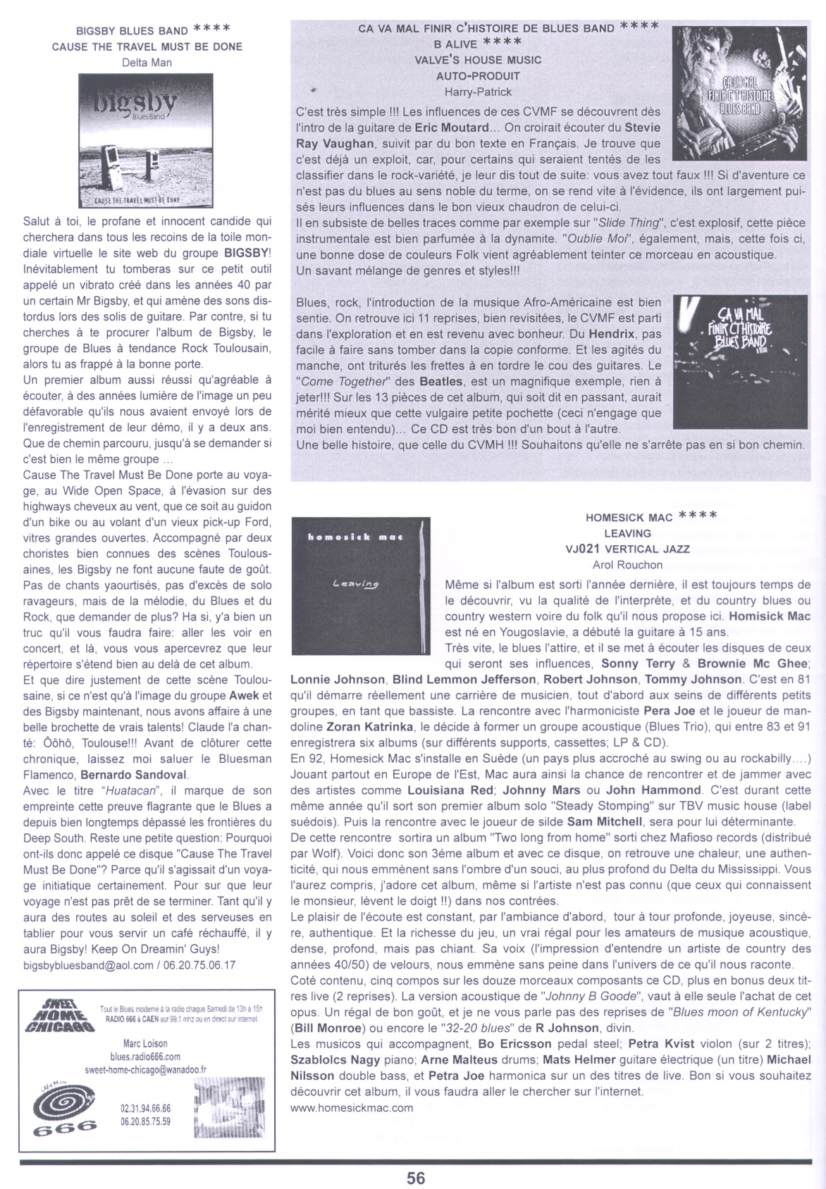 Blues and Co France review scan